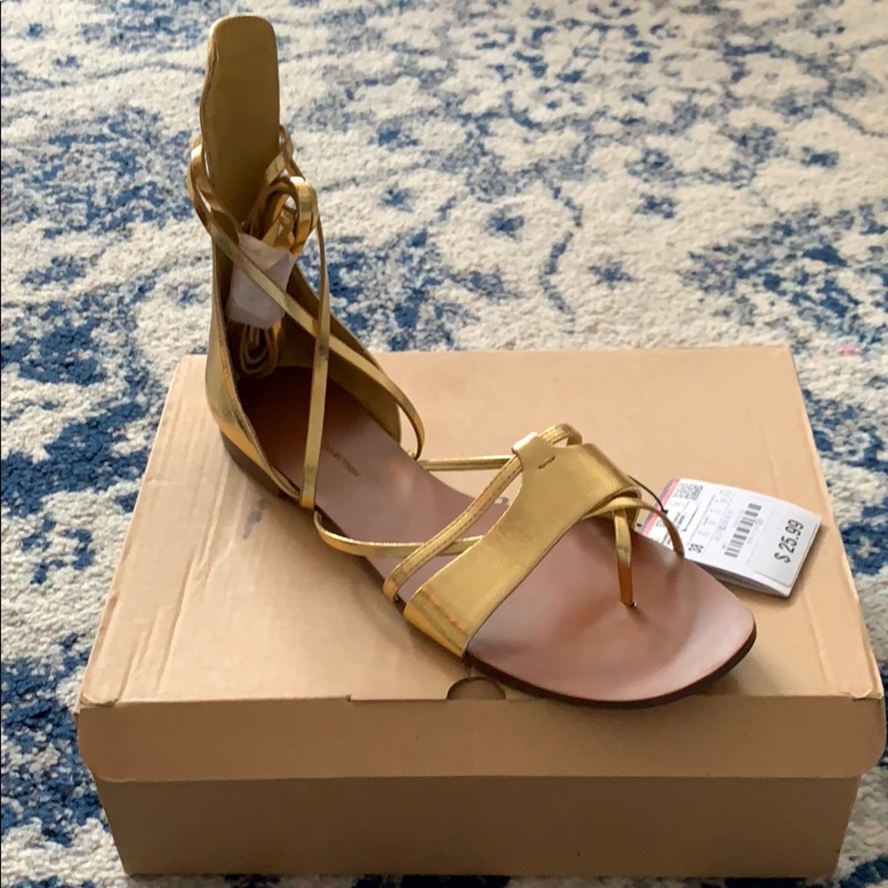 Gold sandals